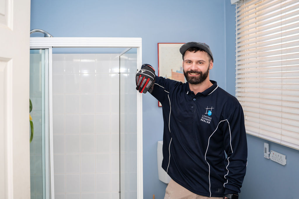 Shower All Fixed With New Grout